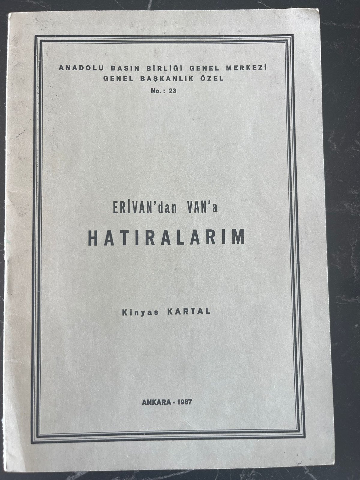 Erivandan Vana Hatıralarım